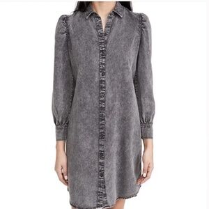 Rails 'Adele' Black Long Sleeve Shirtdress